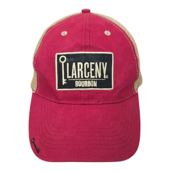 Larceny Bourbon Mesh Snapback Cap Trucker Embroidered Logo Patch Baseball Hat - Picture 9 of 14
